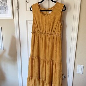 Rachel Parcell Mustard Maxi Dress